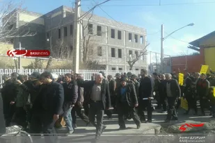 راهپیمایی مردم ولایت&zwnj;مدار دهاقان بر علیه اقدام جنایت کارانه آمریکا در ترور سپهبد سلیمانی