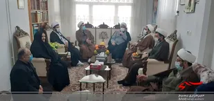 دیدار مسئول نمایندگی ولی فقیه سپاه کربلا با خانواده&zwnj; شهدای طلاب در نوشهر