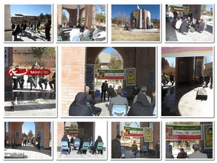 مراسم غبار روبی مزار شهید گمنام