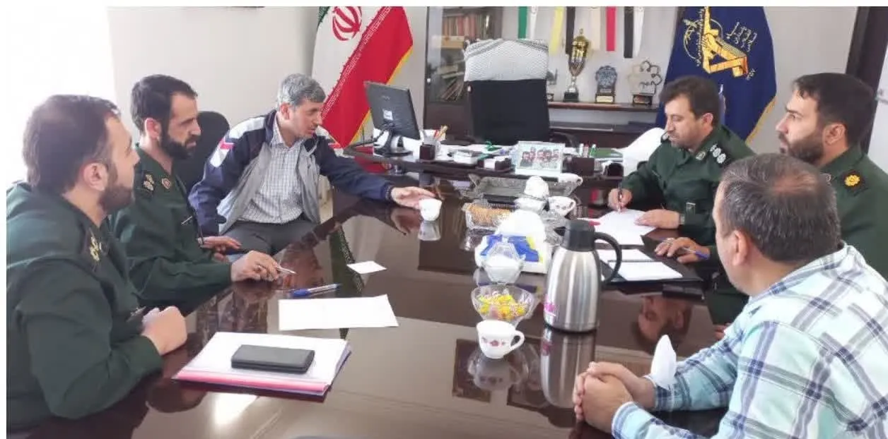 دیدار مسئول بسیج عمران سپاه استان تهران با فرمانده ناحیه پیشوا