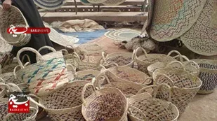 حصیر بافی؛ هنری عجین شده با نخل&zwnj;های جنوب