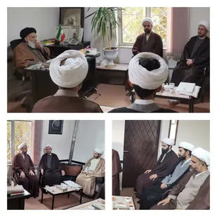 دیدار مسئول سازمان بسیج اساتید، طلاب و روحانیون کشور&zwnj; با مدیر حوزه علمیه برادران استان همدان