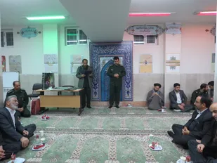 تکریم و معارفه فرمانده حوزه مقاومت بسیج روح الله تفت برگزار شد