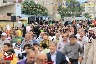 مردم در پل&zwnj;سفید به استقبال عید غدیر رفتند+تصاویر