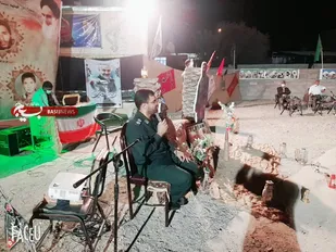 تجلیل از رزمندگان جانبازان و خانوادهای شهدا دهستان دولت آباد ارزوئیه