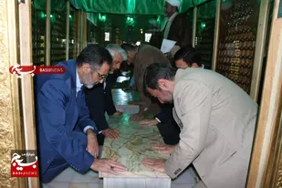 آیین غبارروبی حرم مطهر امامزادگان شهرکرد
