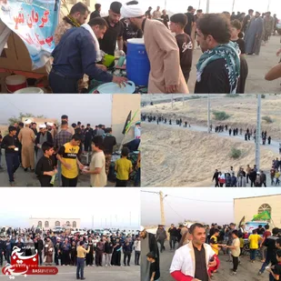 برگزاری مراسم پیاده روی جاماندگان اربعین حسینی در اندیکا