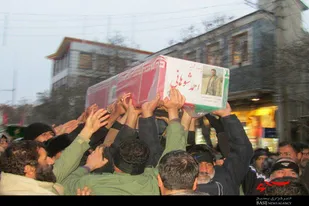 پیکر مطهر شهید &laquo;شوهانی&raquo; در نهاوند تشییع شد
