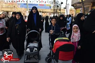 تجمع مادران همدانی همراه با کودکان کالسکه&zwnj;سوار در حمایت از کودکان مظلوم غزه