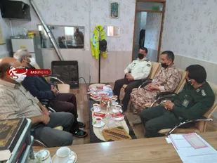 دیدار فرمانده حوزه بسیج محلات حمزه سیدالشهدا با فرمانده پاسگاه انتظامی قلعه نو خرقان