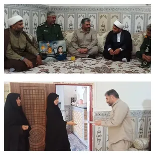 دیدار جانشین سپاه سلمان با خانواده پاسدار شهید ناصر عبداللهی