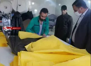 کارگاه دوخت لباس ویژه کادر درمانی راه اندازی در خوانسار شد