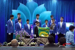 حضور خادمان آستان مقدس حرم رضوی در خمینی شهر