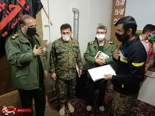 سرکشی فرمانده سپاه شاهرود از پایگاه های حوزه بسیج محلات علی (ع) +تصاویر