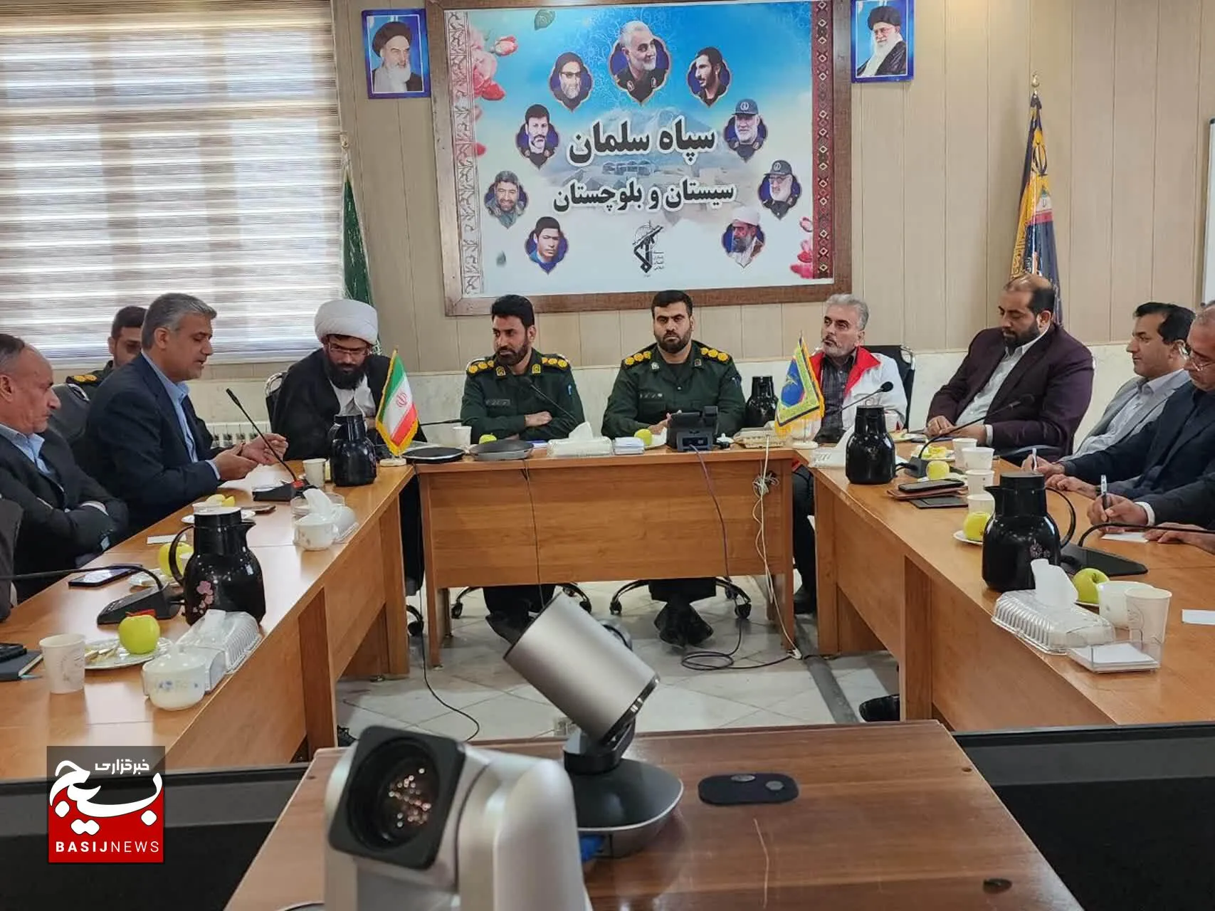 دیدار مدیران کل ادارات استان با معاون هماهنگ کننده سپاه سلمان: