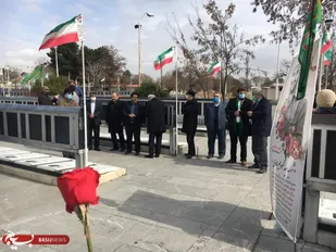 آیین خاطره گویی در مزار شهدای قروین برگزار شد