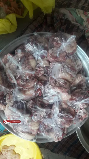 قربانی ۷ راس گوسفند و توزیع بین خانواده های روستای ابرسج شاهرود