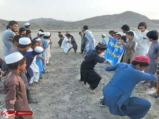 برگزاری مسابقات بومی و محلی در روستای میدان بخش بم پشت