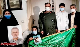 دیدار بسیجیان قرارگاه جهادی طلایه داران ظهور و فرماندهان با خانواده شهید بهنام محمدی