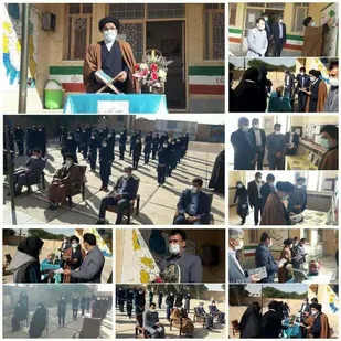 جشن کتاب وتقدیر از فرمانده پایگاه شهید نوری در روستای حاضر میل شهرستان دهلران