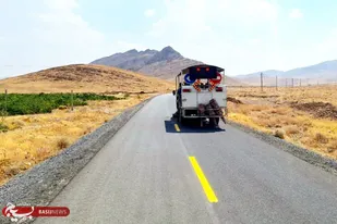 خط&zwnj;کشی ۱۶ کیلومتر از محورهای مواصلاتی خنداب انجام شد