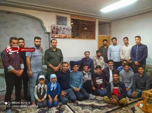 دیدار بسیجیان و رزمندگان گردان ۱۰۹ امام حسین علیه السلام با خانواده آزاده جانباز محمود دانشمند
