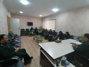 دیدار بخشداران، دهیاران و شورای بخش میامی با فرمانده سپاه شهرستان