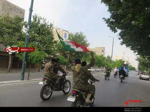 رژه موتورسواران بسیجی ملایر به&zwnj;مناسبت آزادسازی خرمشهر