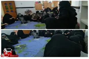 سفره افطاری ساده با محوریت مسجد در سرخه پهن شد