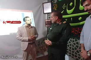 بازدید جانشین فرمانده سپاه استان و فرماندار همدان از نمایشگاه اسوه پایگاه شهید خوش لفظ