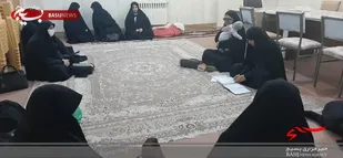 برگزاری مراسم جزء خوانی و تفسیر قرآن در حوزه بسیج حضرت نرجس (س)