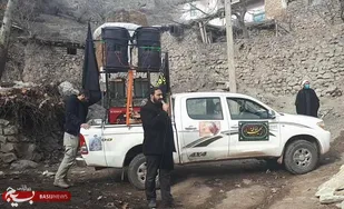 عطر فاطمی در روستاهای دهستان چوقور طارم پیچید/توزیع ۵۰۰ بسته گوشت گرم قربانی