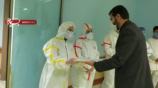تقدیر بسیج دانشجویی دانشگاه کردستان از خدمات کادر پزشکی در کنترل ویروس کرونا