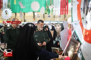 نمایشگاه اسوه با حضور ۳۷ پایگاه برتر بسیج سراسر استان قزوین افتتاح شد
