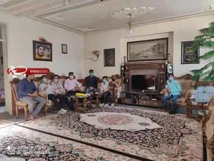 دیدار با خانواده شهیدان مطلبی و بختیاری در جونقان