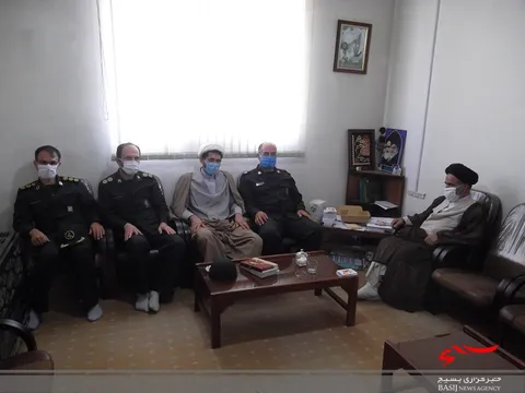 دیدارمسئول دفترنمایندگی ولی فقیه درسپاه خمین بهمراه مسئولین معاونت هاباامام جمعه شهرستان خمین