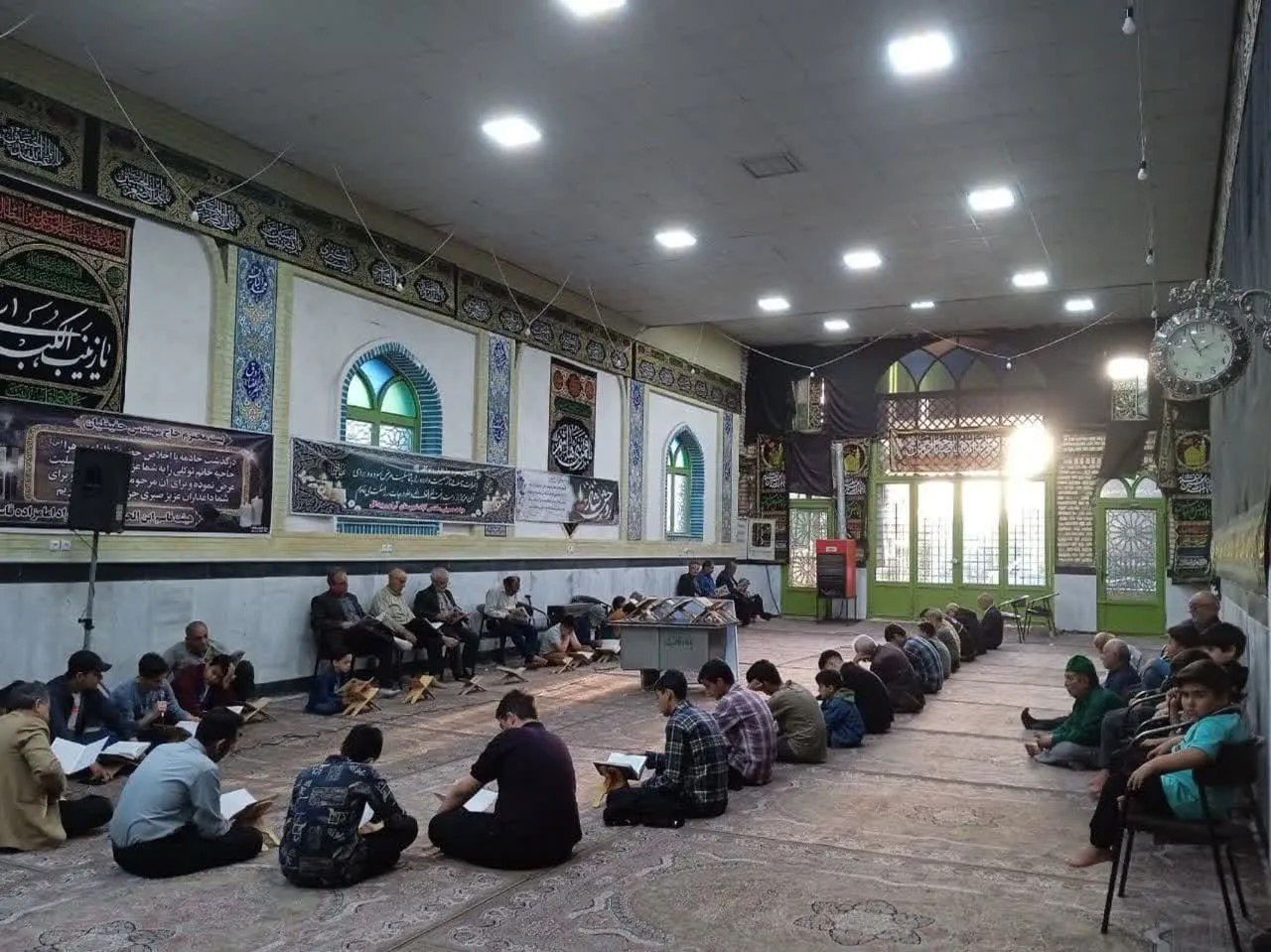 جزءخوانی قرآن کریم ویژه ماه مبارک رمضان توسط پایگاه مقاومت بسیج فاطمیه برگزار شد