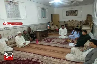 دیدار با خانواده شهید زادسر در تفتان