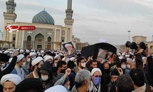 پیکر آیت&zwnj;الله یزدی در حرم حضرت معصومه (س) به خاک سپرده شد