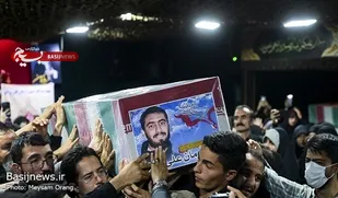 وداع با پیکر شهید مدافع امنیت آرمان علی&zwnj;وردی