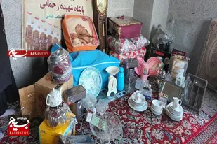 اهدای جهیزیه به نوعروس کم بضاعت به همت پایگاه&zwnj; &zwnj;شهید &zwnj;رحمانی همدان