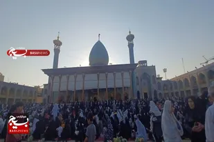 برگزاری دعای عرفه در سومین حرم اهل بیت در ایران اسلامی