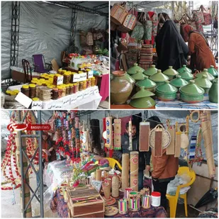 برپایی نمایشگاه بهاره صنایع دستی توسط انجمن صنایع دستی کانون بسیج هنرمندان شهرستان شفت