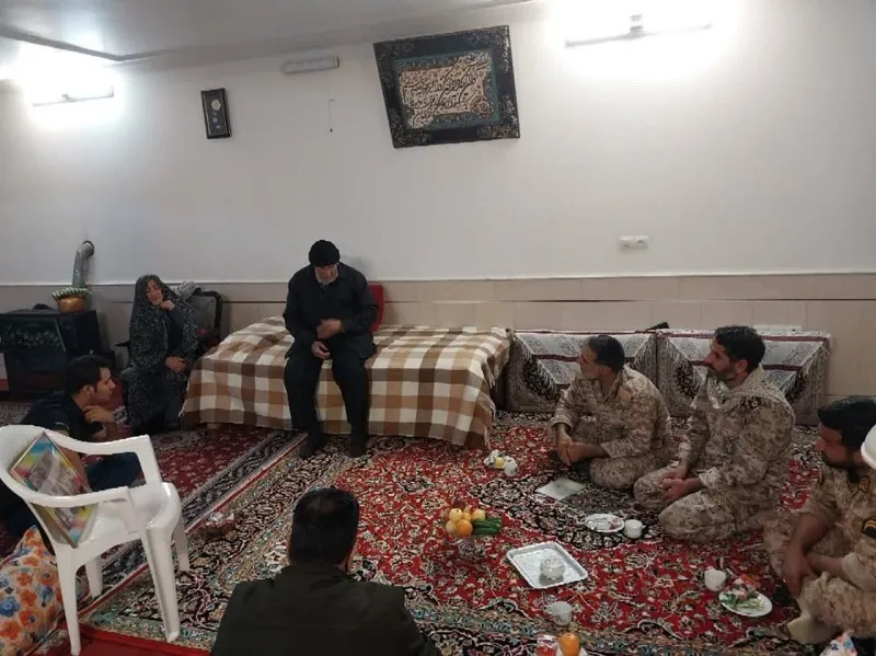 دیدار با خانواده شهیدان بسیجی شهید محسن پور اسماعیلی وشهید بهنام ناظمی