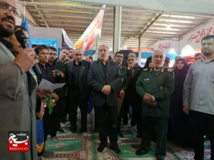 انتخاب غرفه پایگاه بسیج شهید اللهیار جابری مزار سیدعلی نهبندان در نمایشگاه اسوه بسیج استان