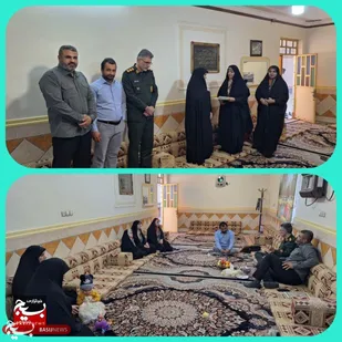 تجلیل سرهنگ منصوری از فعالیت&zwnj;های فرمانده پایگاه خواهر در قدمگاه امام رضا (ع)