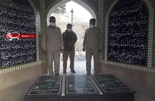 ادای احترام جانشین فرمانده سپاه سلمان به شهدای گمنام راسک