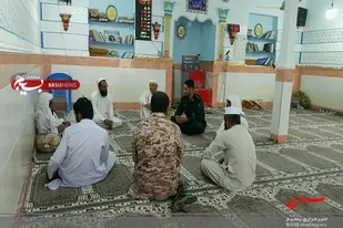 دیدار فرمانده حوزه شهید رجایی با علما و روحانیون در گلشن