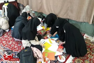 مسابقه روزنامه دیواری رويش امید ۲ به همت حوزه کوثر در سرخه برگزار شد