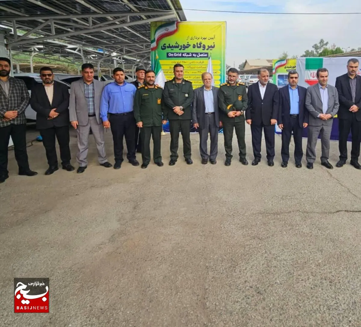 مراسم افتتاح پنل های خورشیدی گروه جهادی سازمان آب و برق استان خوزستان
